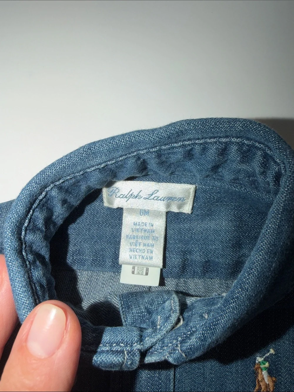 Ralph Lauren Kids Denim Button-Up Jacket in Blue